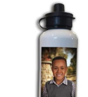 White Aluminum Water Bottle 